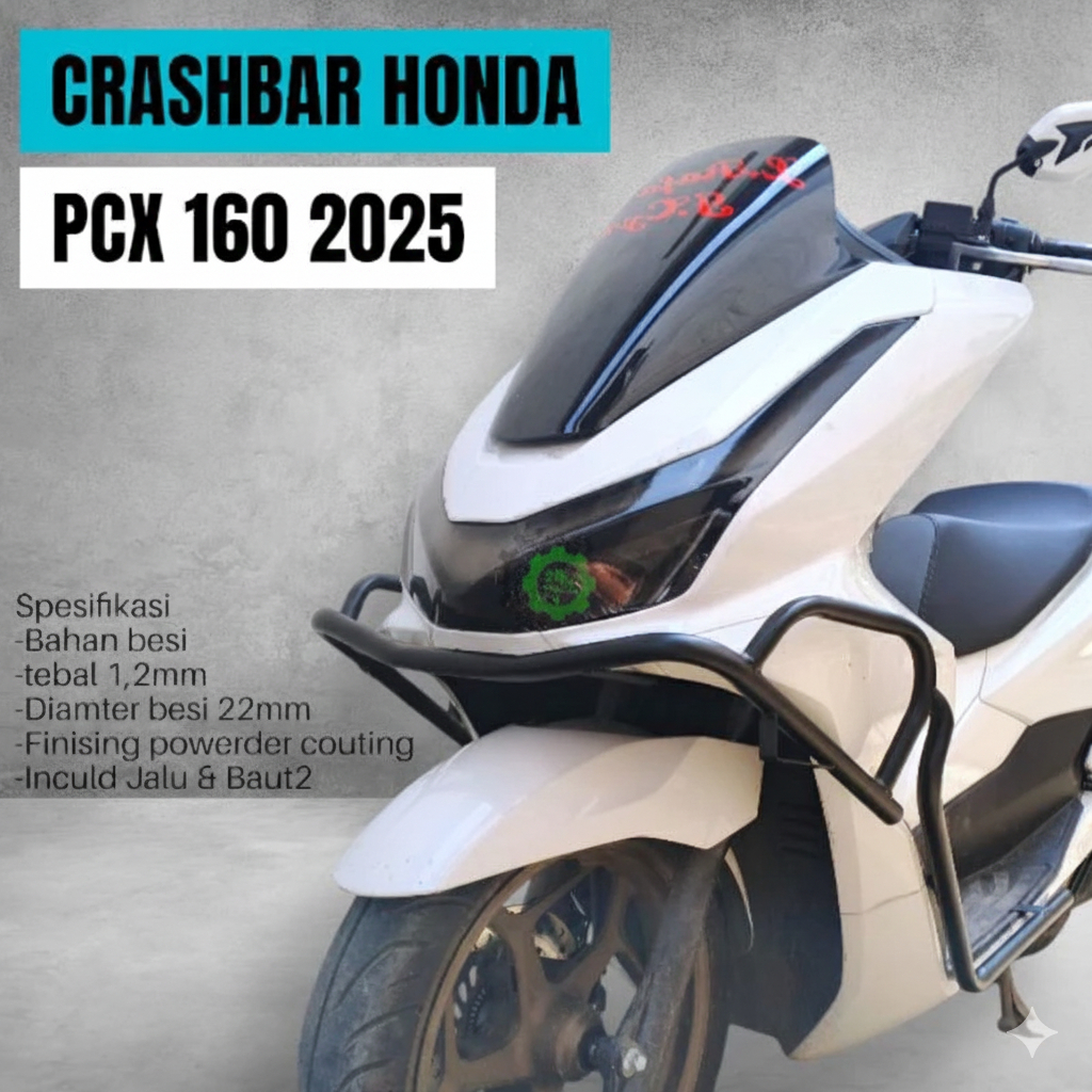 Termurah Crashbar Tubular Honda Pcx Roadsync Abs Cbs 160 2025 Full Set