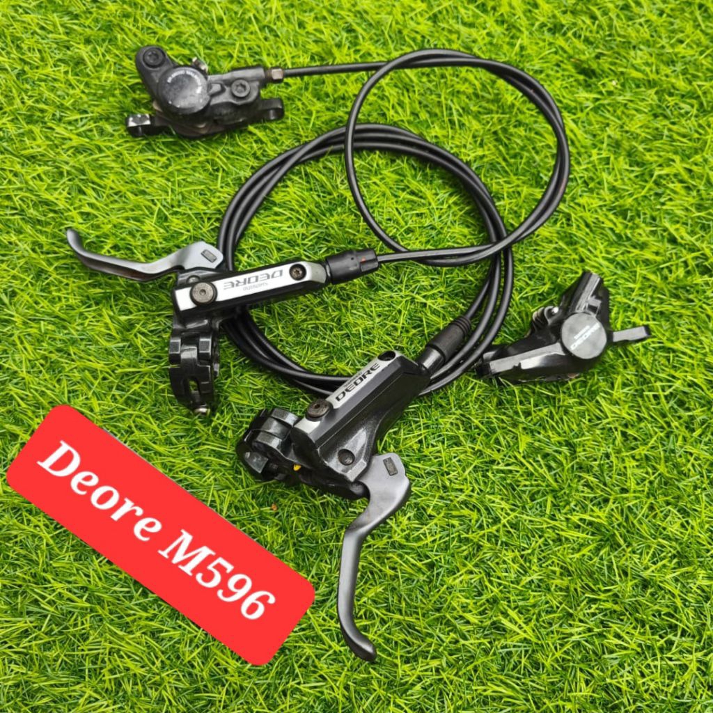 Brakeset Rem Sepeda Shimano Deore BR-M596/M6000 Bagus Normal