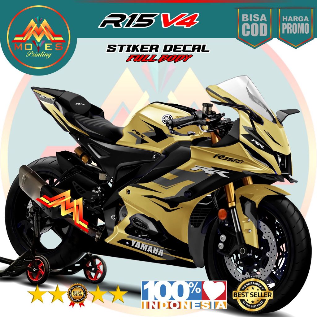 BISA COD Decal Stiker R15 V3 Full Body Stiker Decal R15 V3 motip bmw Full Body