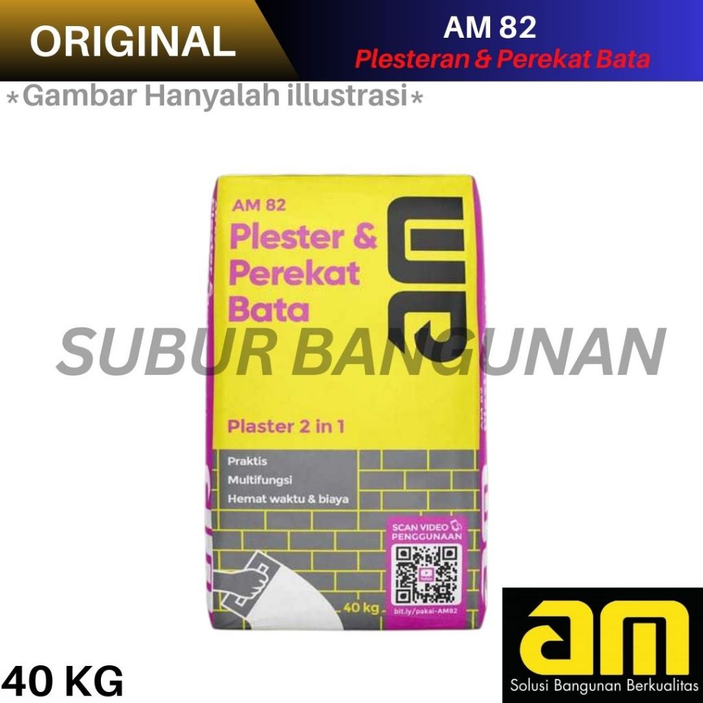 Semen AM 82 40 Kg Plester Perekat Bata Hebel Daya Rekat Kuat
