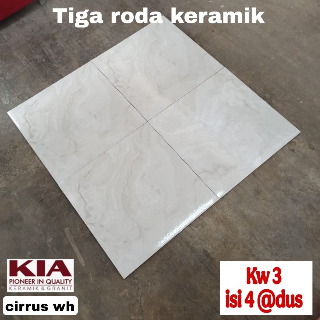 keramik 50x50 lantai kia cirus white kw3/keramik putih motf/keramik ruangan