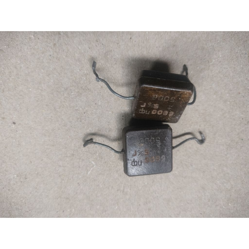 Capacitor silver mica vintage 6.8nf 500v 5%