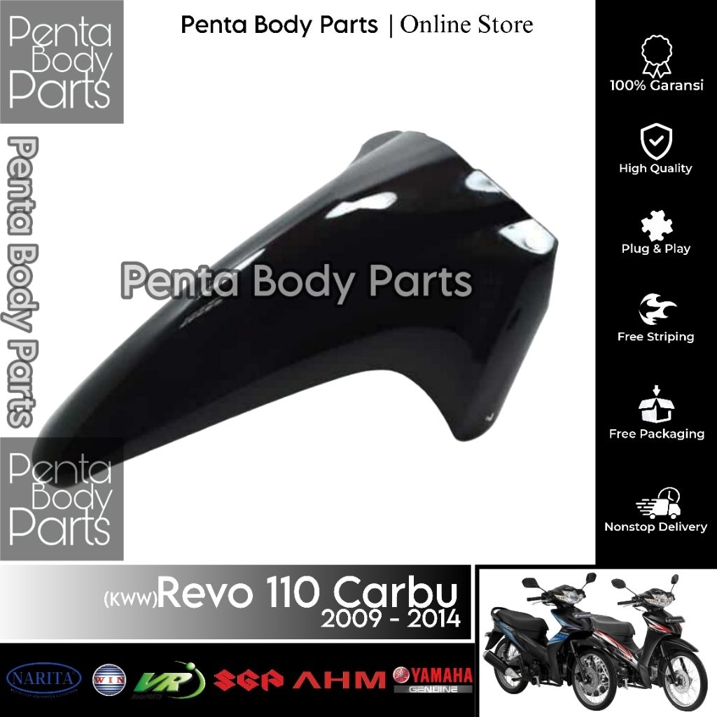 Spakbor Depan Revo 110 Carbu / Revo Absolute / Absolute Revo Fit Karbu Tahun 2009 2010 2011 2012 201