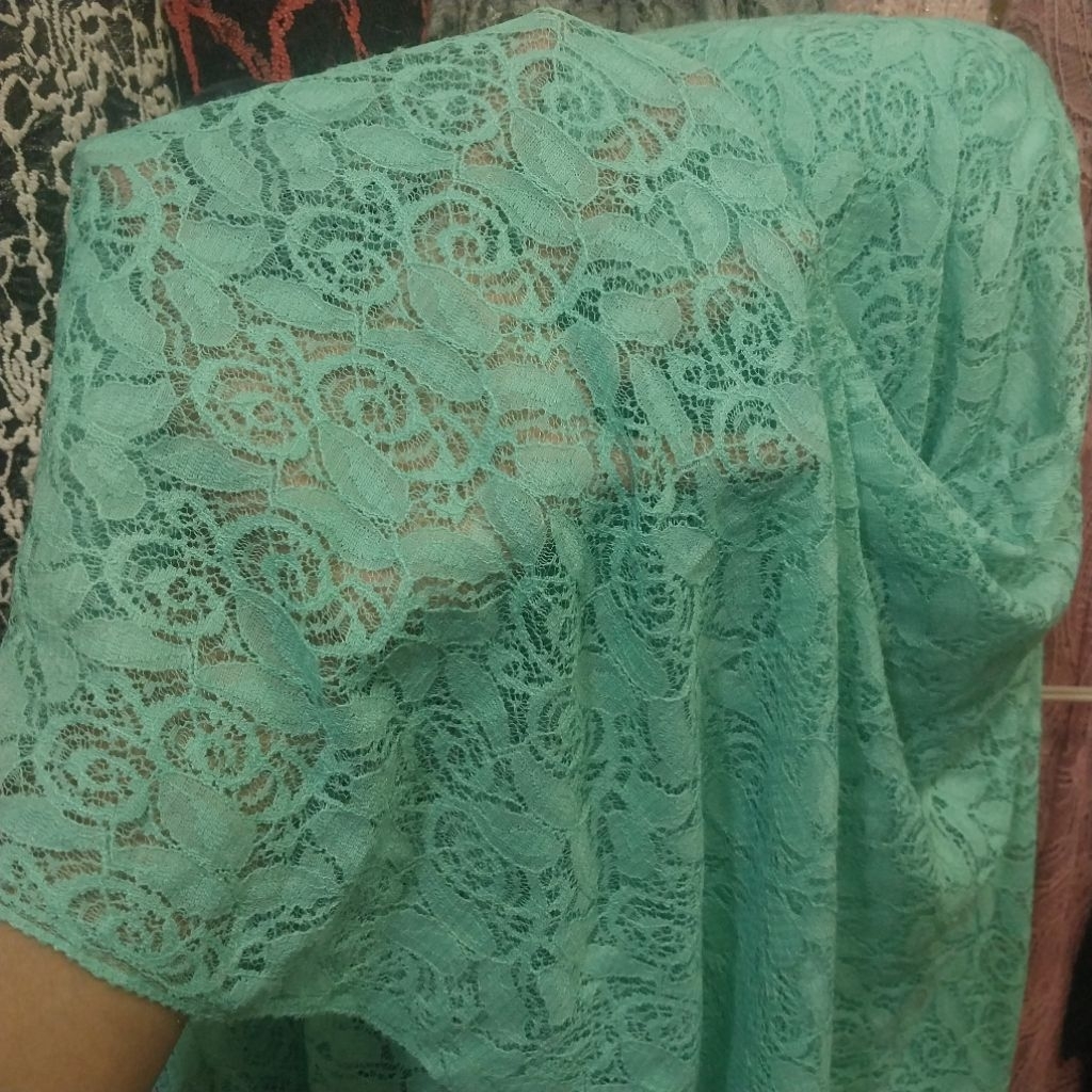 Kain/Bahan/BRUKAT KATUN LACE/Antik/Brukat kebaya