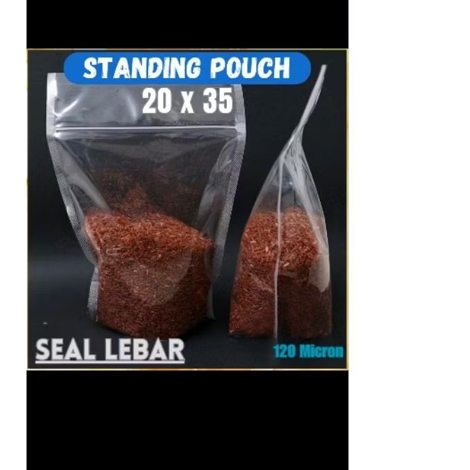 standing pouch ukuran 20×35
