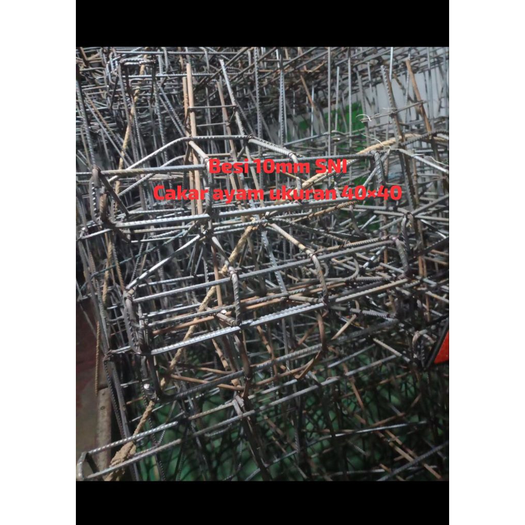 Cakar Ayam Pondasi Bangunan Besi 10 Uril SNI Ukuran 40×40 | Kuat & Kokoh & Siap Pakai
