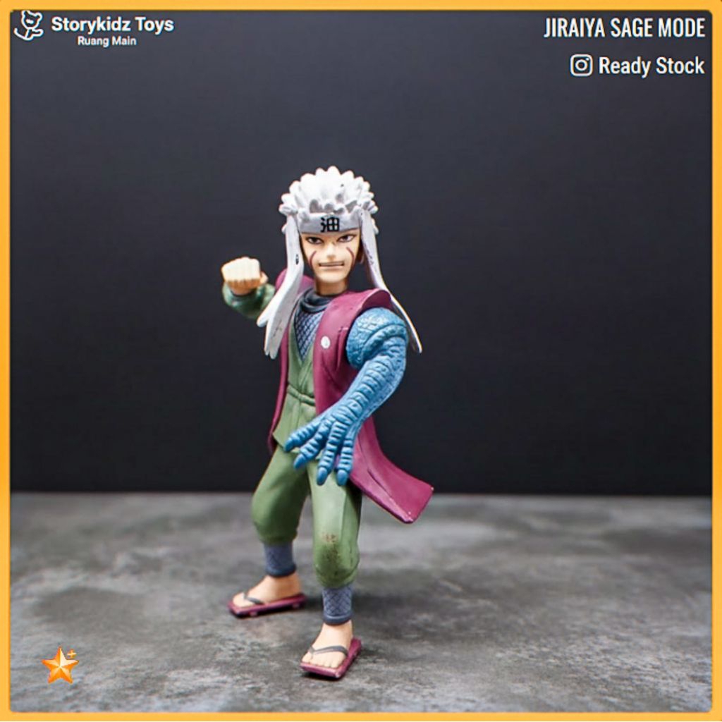Action Figure Naruto Jiraiya Sage Mode Pertapa Katak Mainan Anime Koleksi Pajangan Jiraiya
