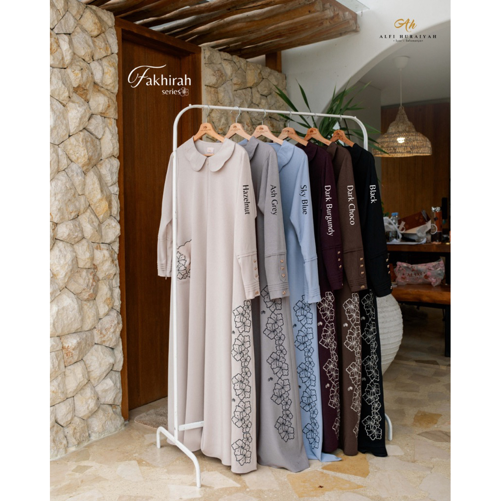 Abaya Gamis Fakhira eid series by alfi huraiyah