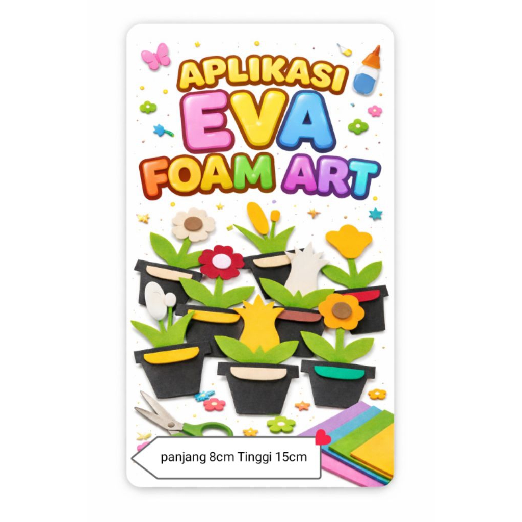 Hiasan kelas diy eva foam art