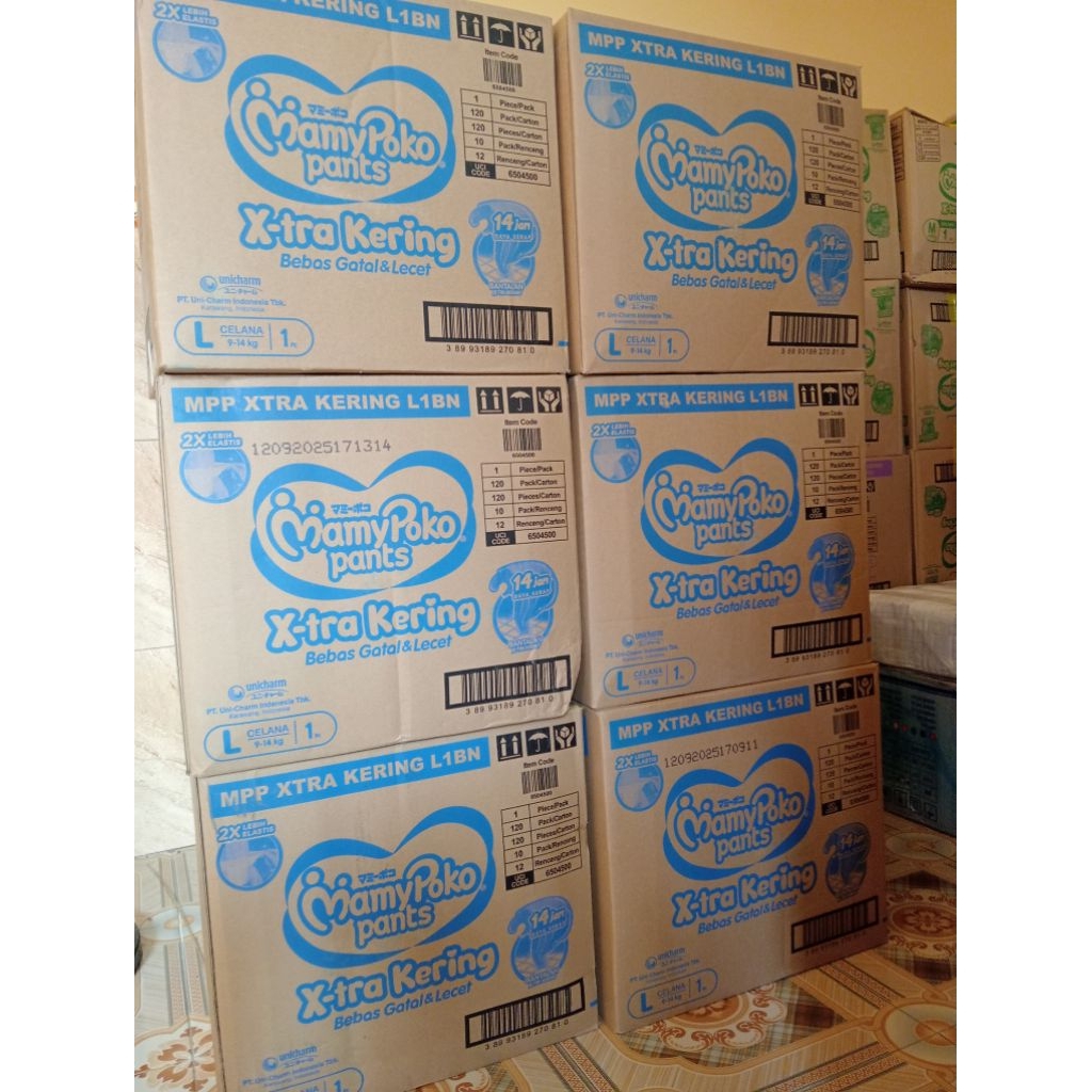 Paket 1 Karton Mamypoko Pants Renteng S1/M1/L1/XL1/XXL1