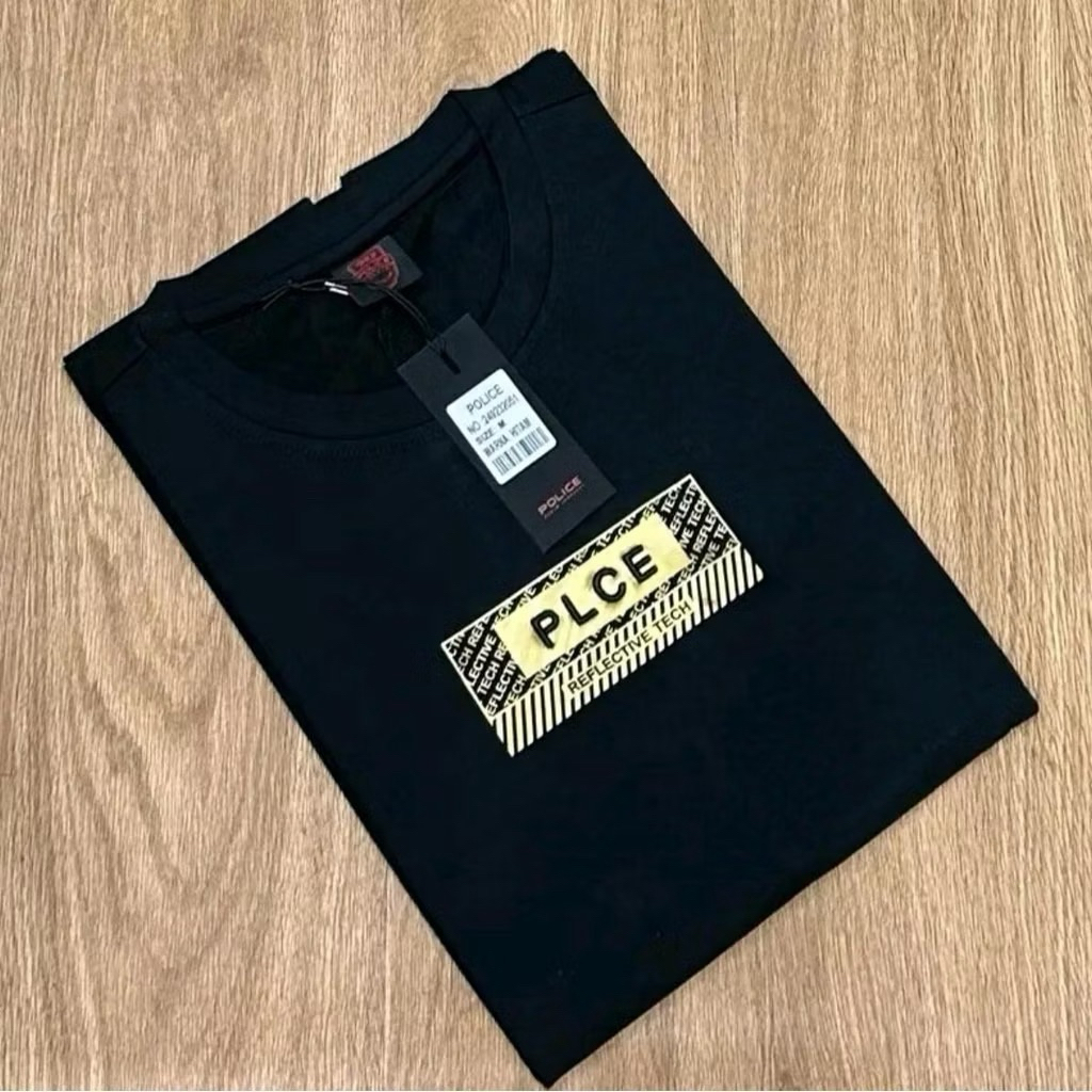 Baju Kaos POLICE & HUGO SPANDEX FIT Original 100% kaos distro