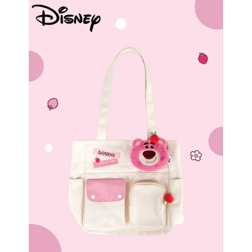 DISNEY Tote bag lotso Tas Slempang Lotso Original