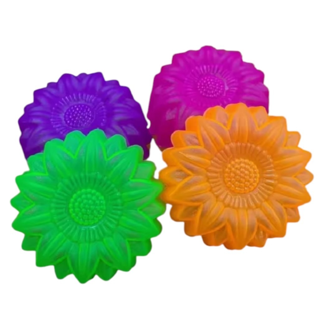 2 lusin cetakan puding bunga teratai diameter 7 cm