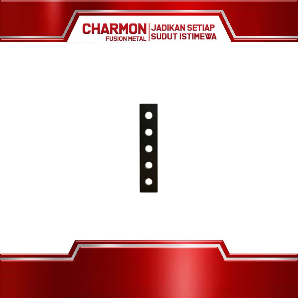 Plat Besi Lubang Tebal 2mm Panjang 10cm