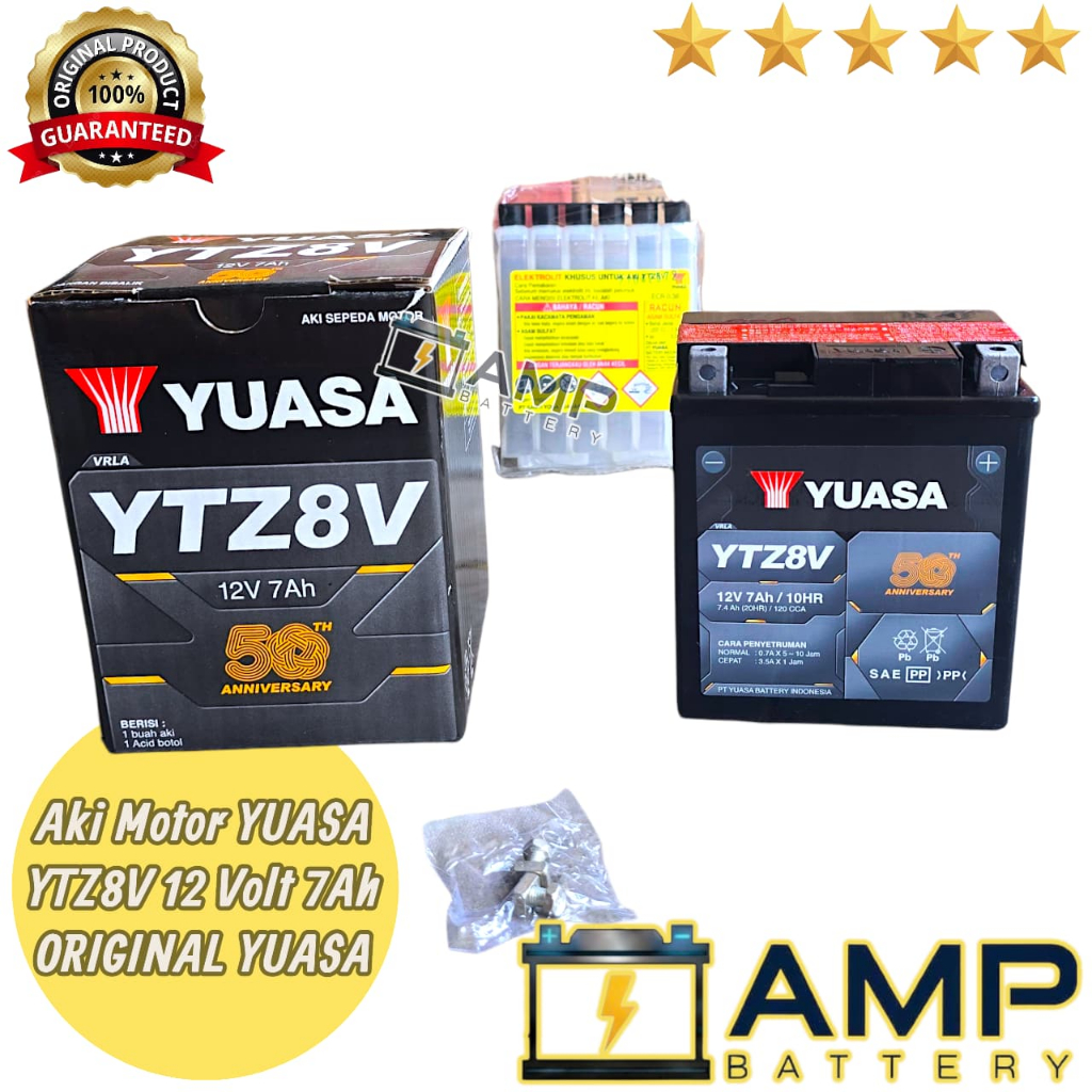 AKI HONDA ADV 250, CBR 250 YUASA YTZ8V MF AKI KERING ORIGINAL YUASA