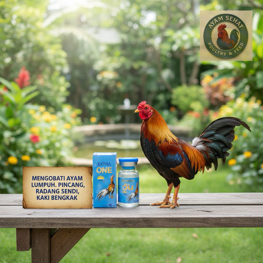 EXTRA ONE 10 ML - Injeksi untuk Mengobati Kaki Ayam Lumpuh, Bengkak, dan Radang Sendi