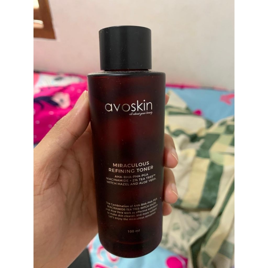 preloved toner avoskin miraculous refining toner size besar