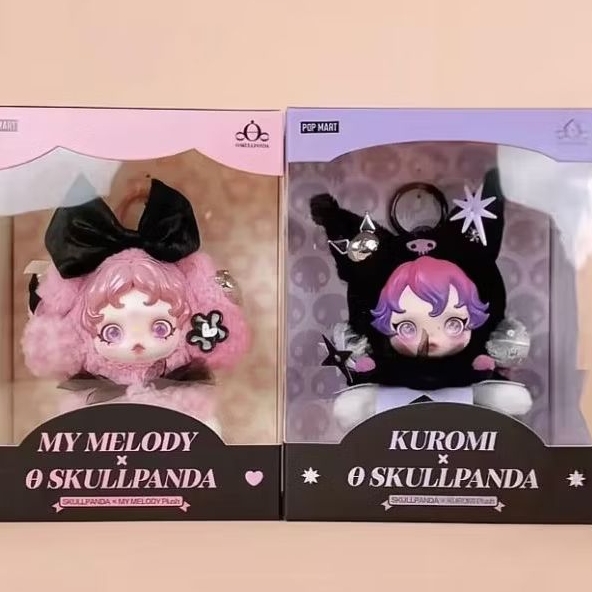 SKULLPANDA × KUROMI Plush / SKULLPANDA x MELODY Plush Original POP MART