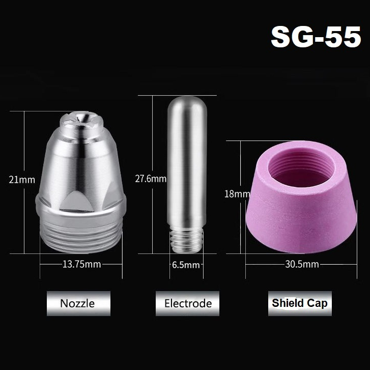 Electrode SG-55 Nozzle SG55 Shield Cup Accesories Plasma CUT60 /CUT60A/ CUT61