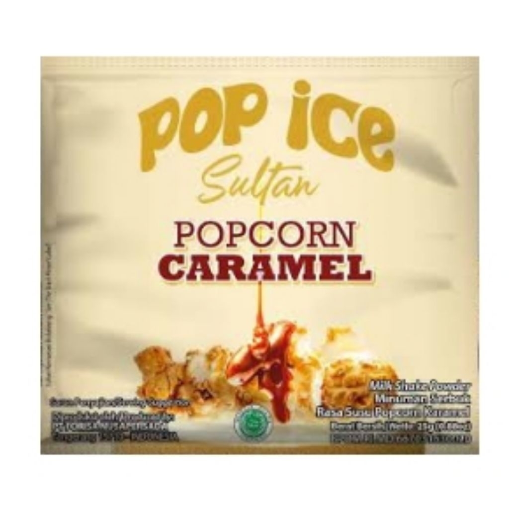 [ABNC.ID] POP ICE SULTAN POPCORN CARAMEL (ISI 10)