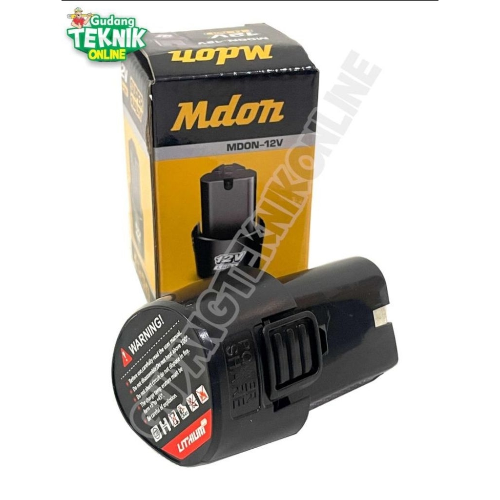 BATERAI ) Bor CORDLESS 12V MDON/AST