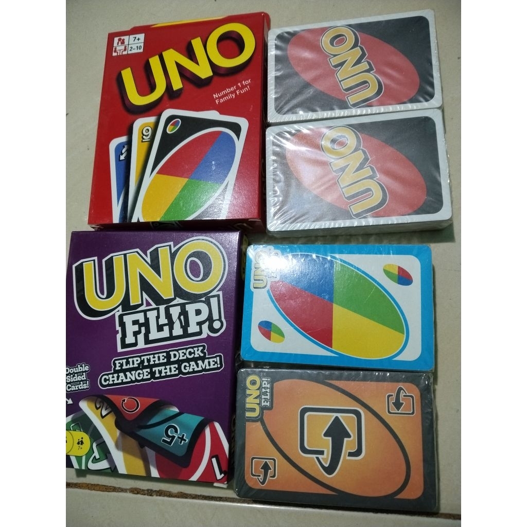 UNO CARD UNO MAINAN KELUARGA UNO FLIP UNO MERAH