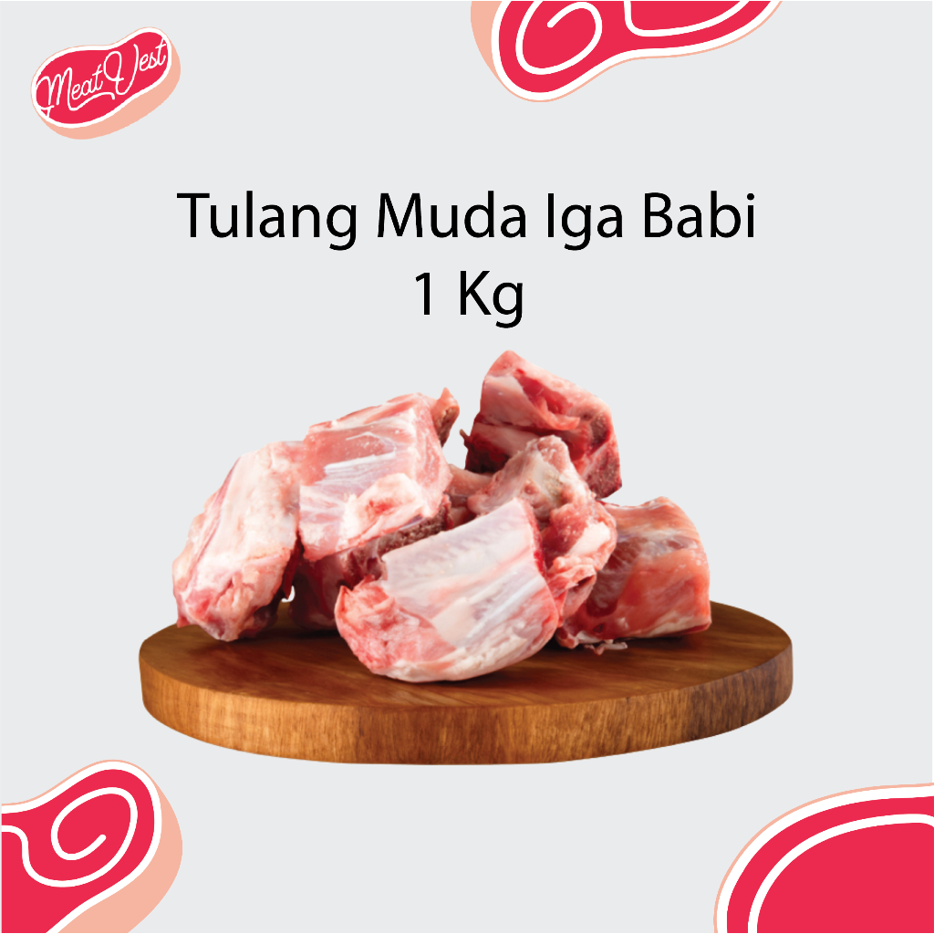 MeatVest - Tulang Muda Iga Babi 1 Kg