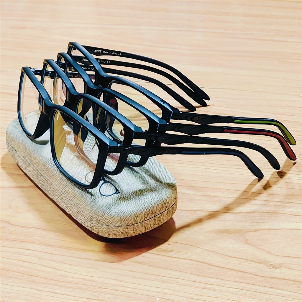 Frame Kacamata pria wanita unisex lensa photocromic antiradiasi potokromik sport elegan