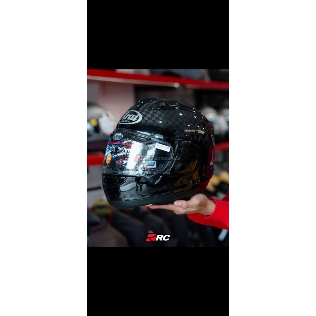 Helm Motor Full Face - Arai RX7X SRC Super Racing Carbon Original