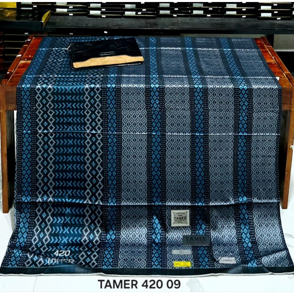 TAMER 420 SARUNG TENUN SUTRA TAMER 420 100% ORIGINAL SUTRA TENUN RAJA MULIA 420