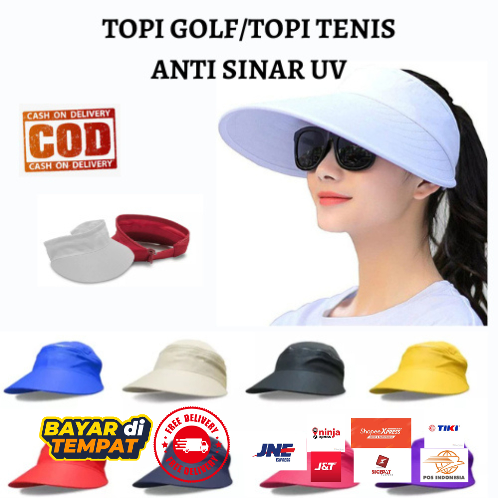 H0363shop - Topi bucket golf wanita - topi sport wanita - topi baseball wanita golf - topi trucker w