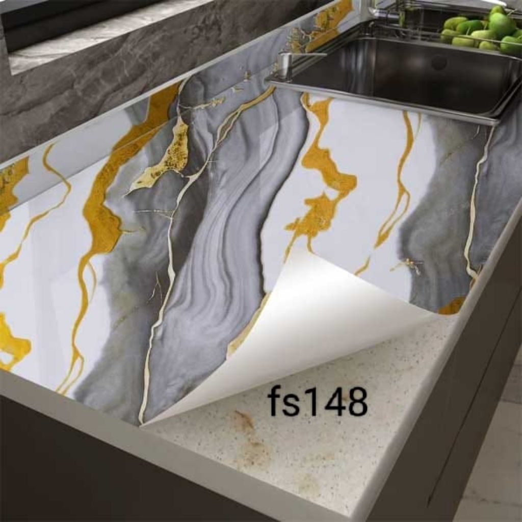 WALLSTICKER/WALLPAPER STIKER MEJA MARMER/STIKER WALLPAPER MARMER GLOSSY/HPL DEKORASI DINDING/HPL STI