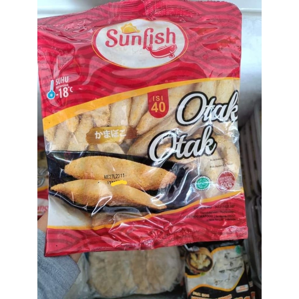 Otak otak ikan sunfish 500gr isi 40 / sunfish otak - otak ikan