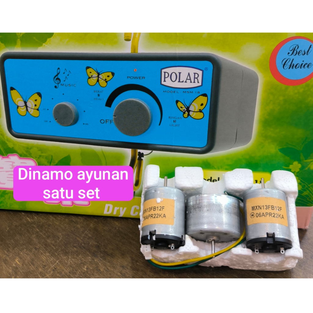 Dinamo mesin ayunan listrik bayi POLAR 1 SET (3PC)