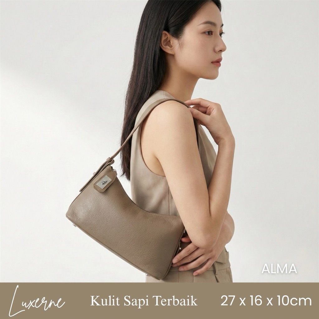 LUXERNE ALMA - TAS KULIT WANITA LEATHER ORIGINAL IMPORT HANDMADE PO 10HR