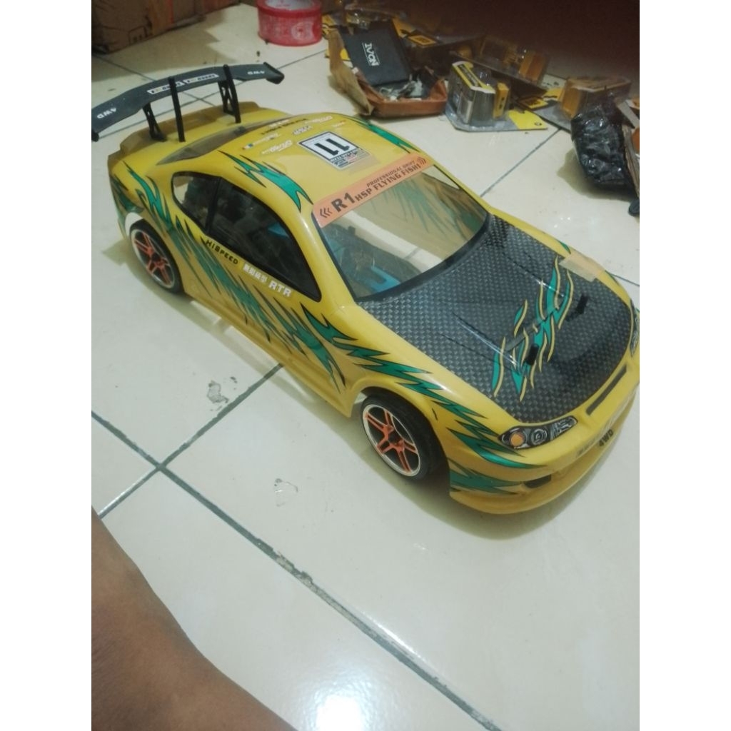 kit rc drift onroad rally hsp flying fish ORI 1/10 kit only tanpa part electrical
