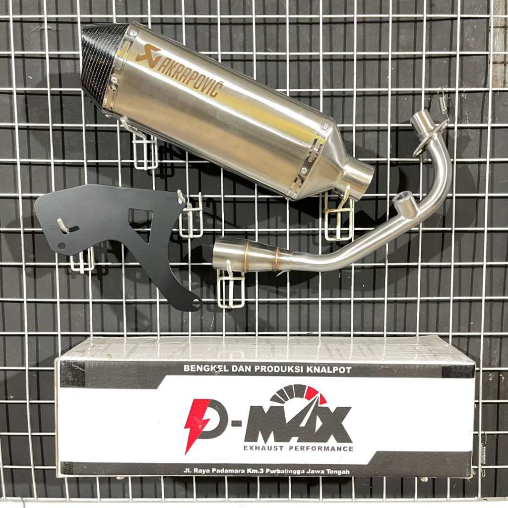 Knalpot Akrapovic Vespa Matic Full System PNP