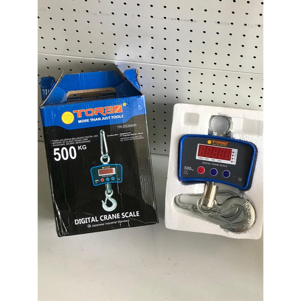 TORA TIMBANGAN GANTUNG DIGITAL 500KG - Timbangan Gantung Elektrik - DIGITAL CRANE SCALE NEW