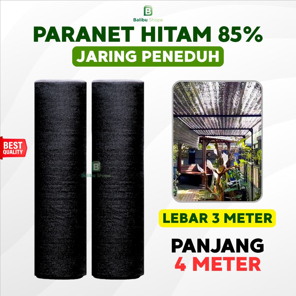 Jaring Paranet 85%  Lebar 3 Meter x Panjang 4 Meter