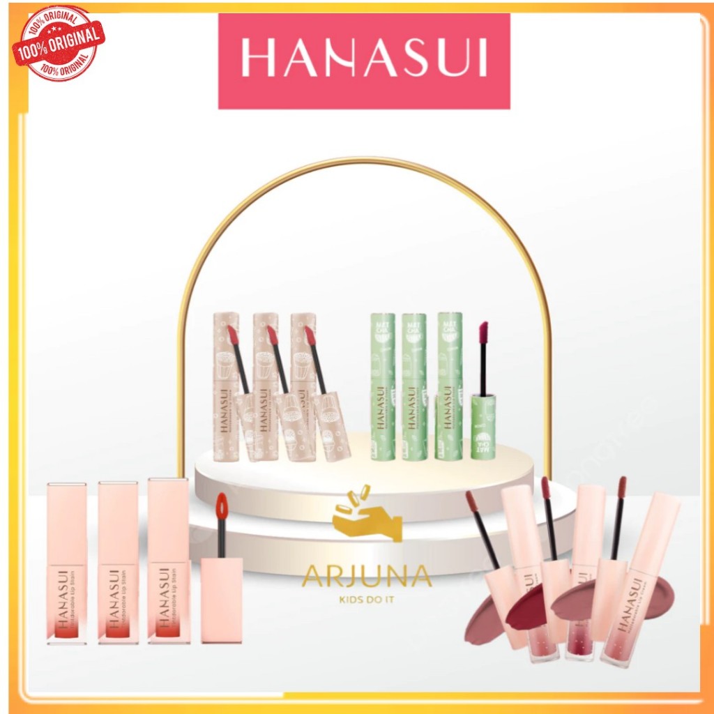 ARJUNA Hanasui Mattedorable Lip Cream | Matte Dorable LipCream Lipstick Cair Mate Boba Hanasui KT5