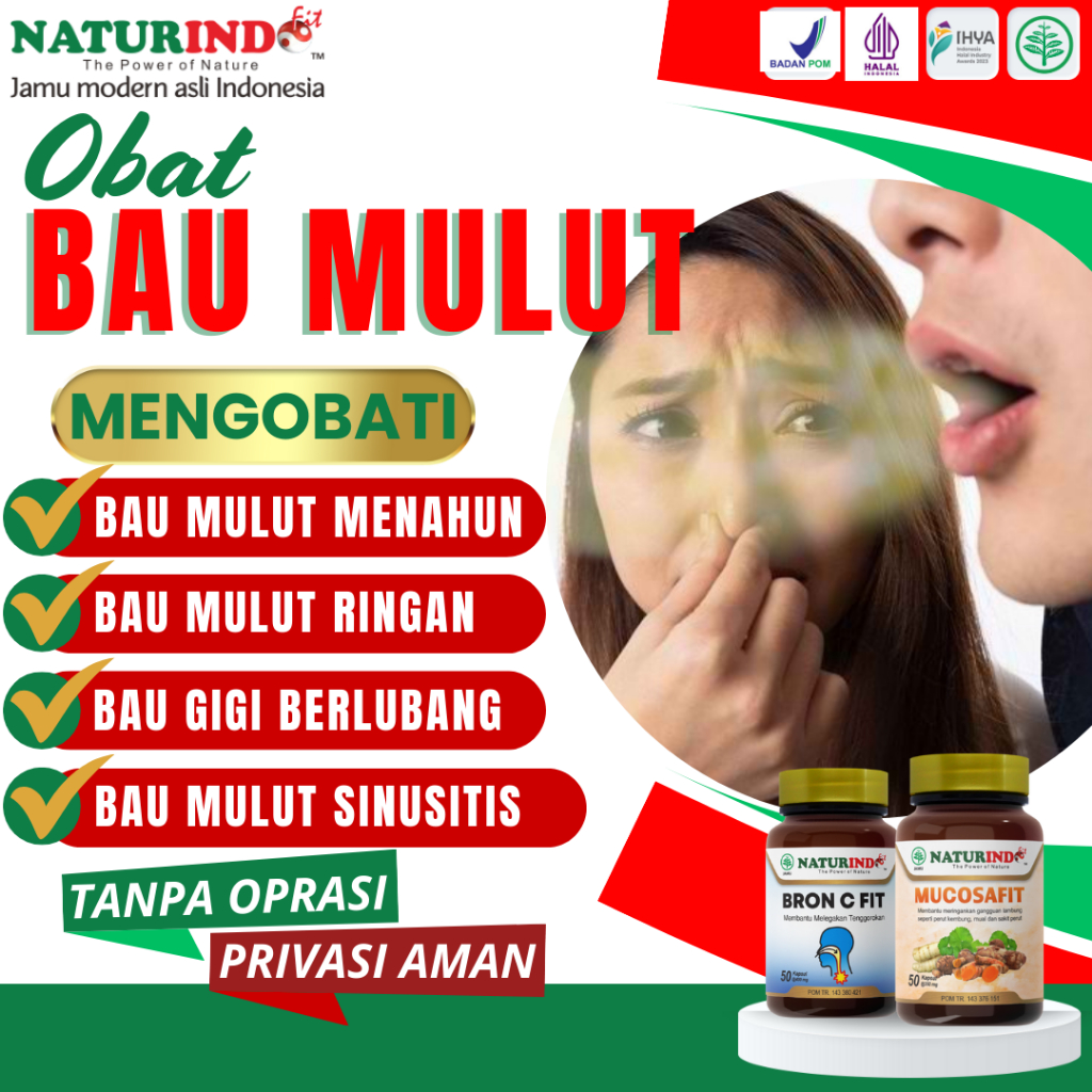 Mucosafit Obat Bau Mulut Penghilang Bau Mulut Dan Bau Nafas Halitosis Herbal Naturindo
