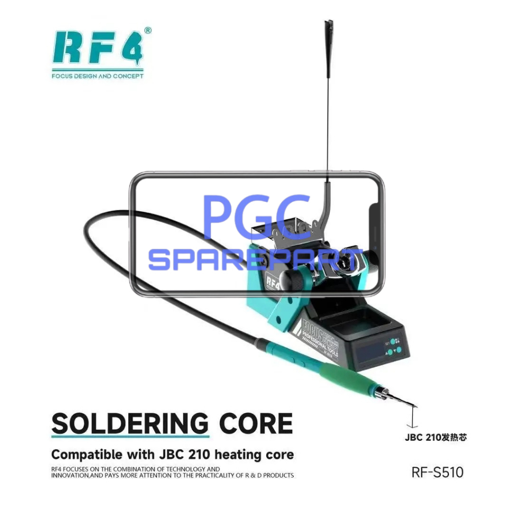 RF4 RF-S510 / RFS510 / RF S510 - Soldering Station Type-C PD Fast Charging, HD LCD Screen, Real-time