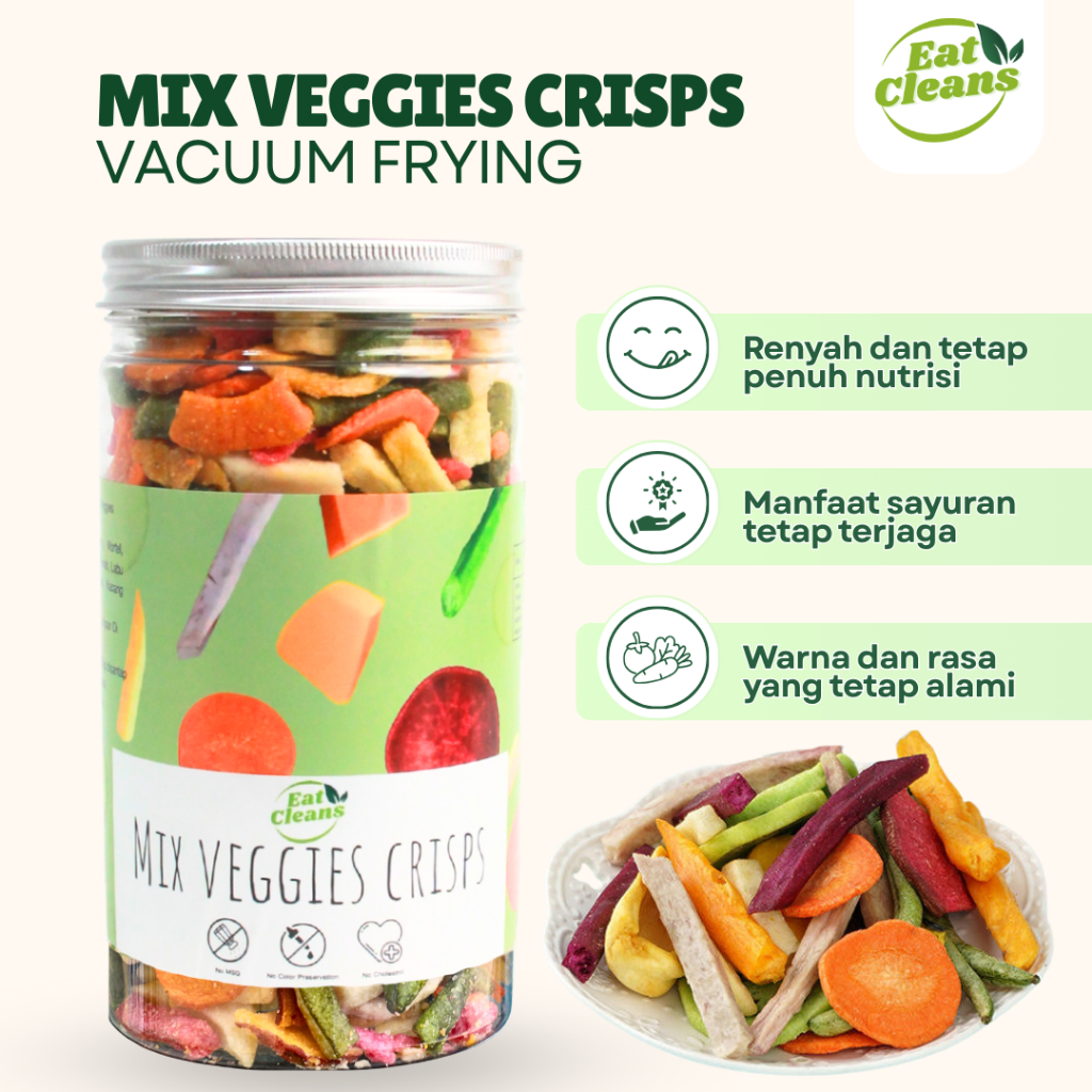 Snack Mix Veggies Crispy Camilan Sehat Sayuran Kering Renyah