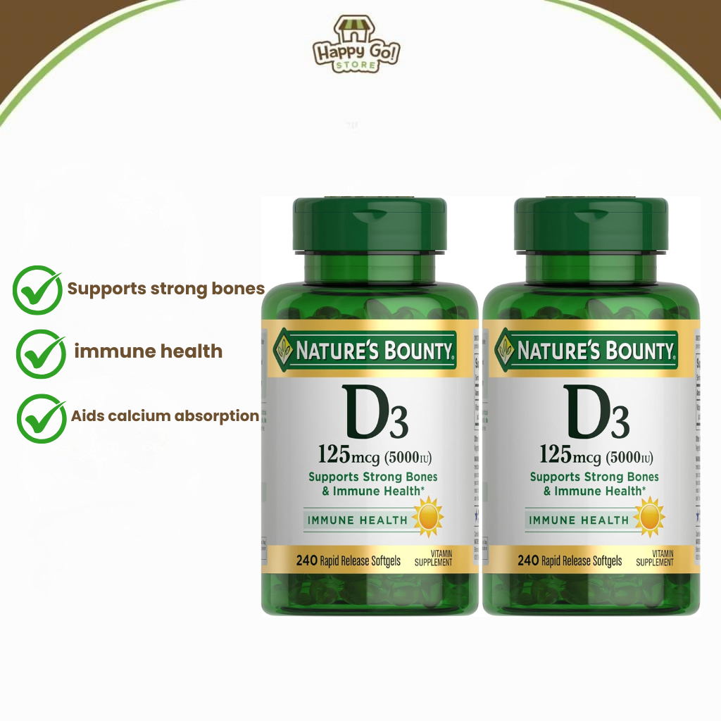 Nature's Bounty Vitamin D3 125 mcg-5000 IU