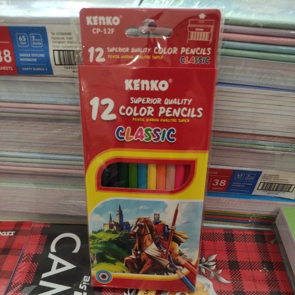 pensil warna kenko 12panjang