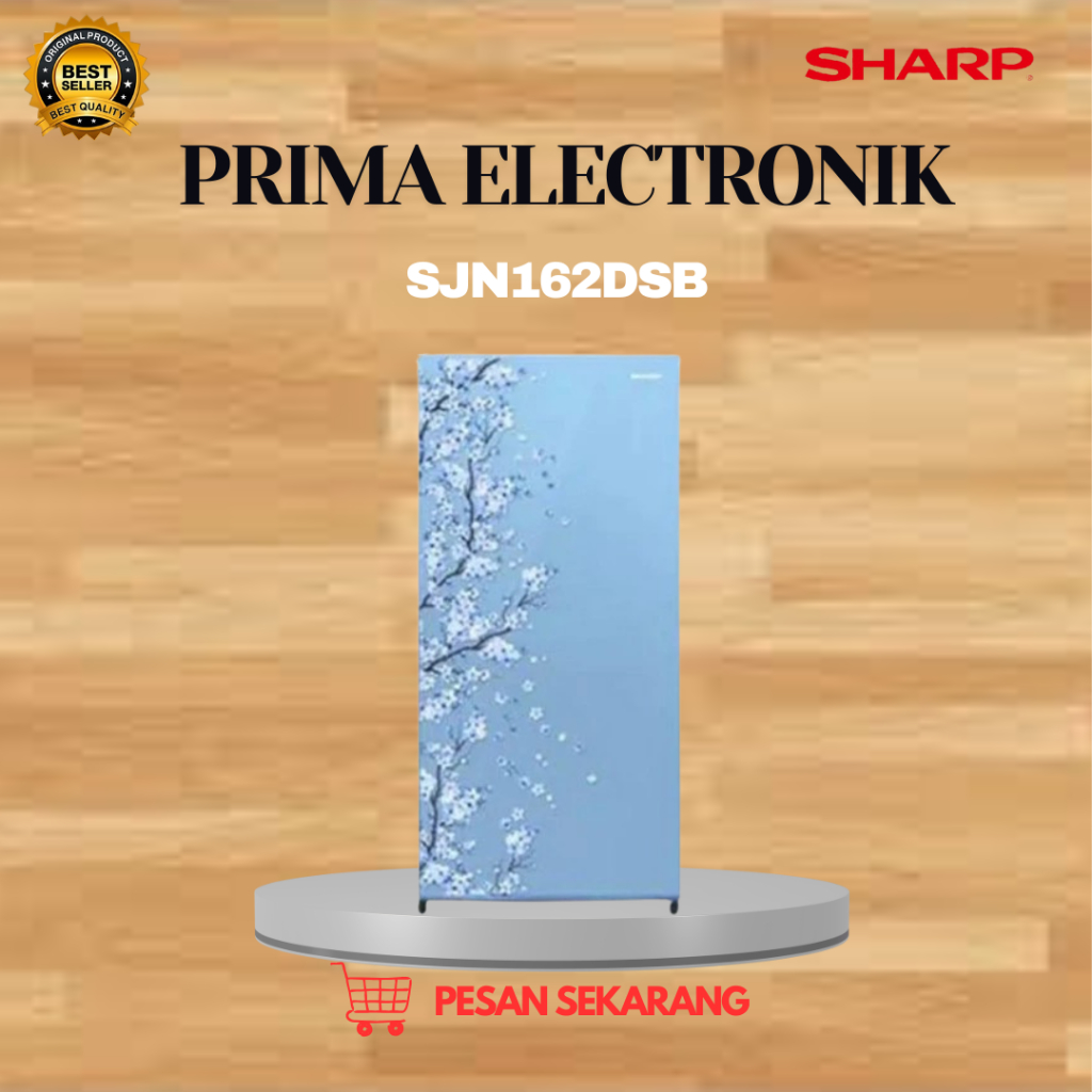 KULKAS SHARP 1 PINTU C 128L/SJN-162DSB/SJN162DSB/SJN-162-DSB/SJN 162 DSB/ORIGINAL BERGARANSI