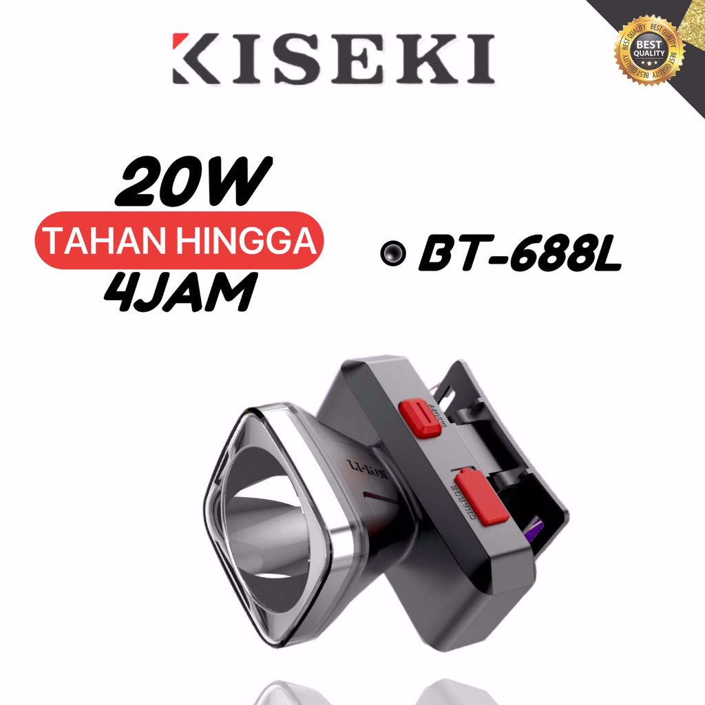 Kiseki X Bit Senter Kepala BT-663L/BT-688L/BT-698L/BT-699L Senter Kepala Super Terang Senter Kepala 