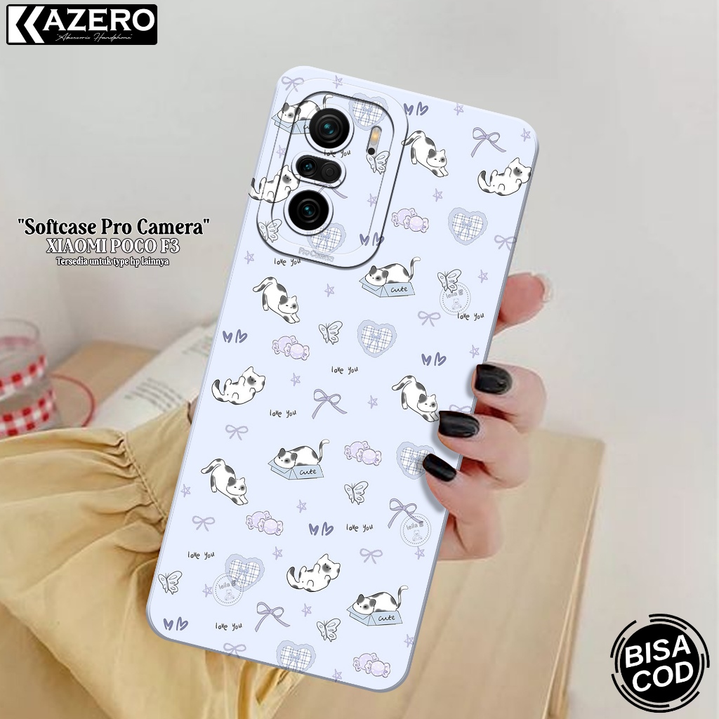 KAZERO - Case Hp Xiaomi Poco F3 - Fashion Case Kartun - Pro Camera - Softcase Xiaomi Poco F3 - Kesin