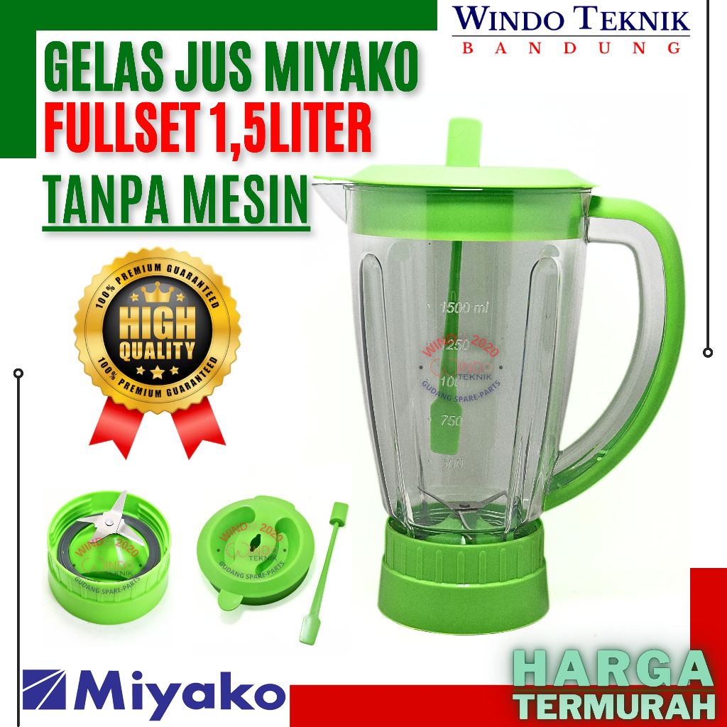 GELAS MIYAKO BLENDER JUMBO BL152 PF / BL 152 PF / BL-152 PF / BL 152PF / 151 / 152 / 501 / 101 / 102