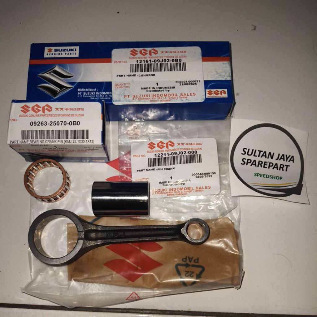 Stang Seher Piston SET CONNROD SUZUKI ADDRESS, NEX 1 ORI SGP